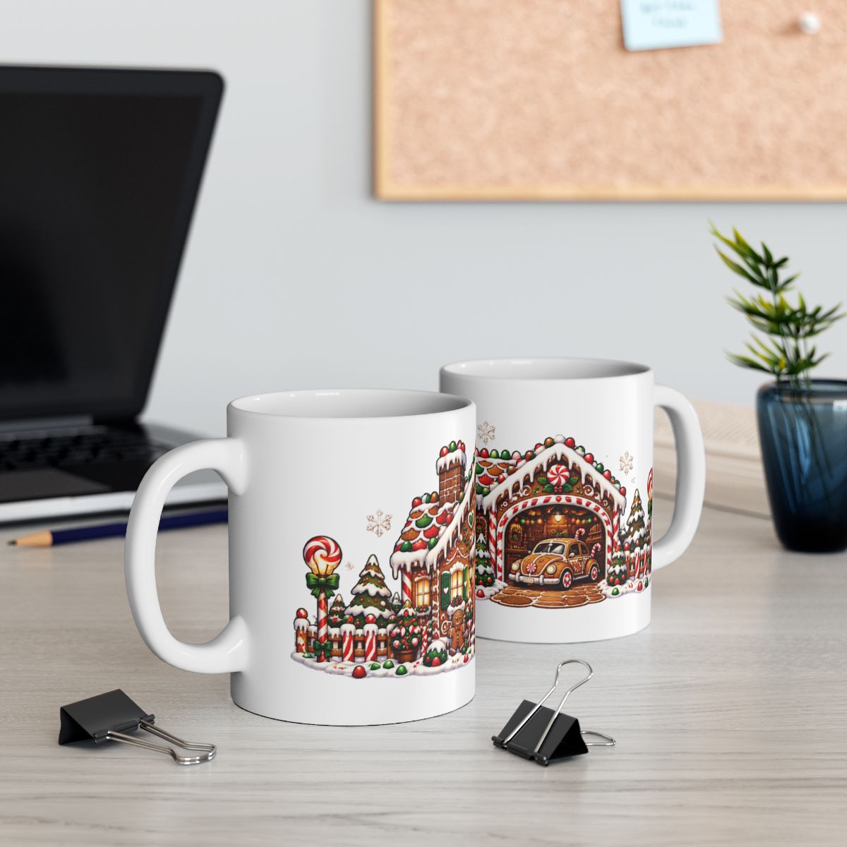 Gingerbread House Mug | Christmas Ceramic Coffee Cup