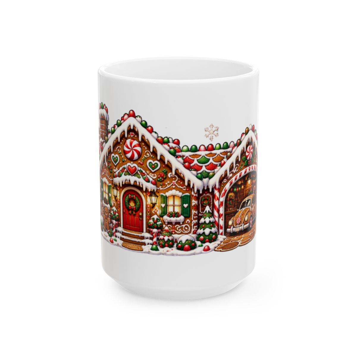 Gingerbread House Mug | Christmas Ceramic Coffee Cup