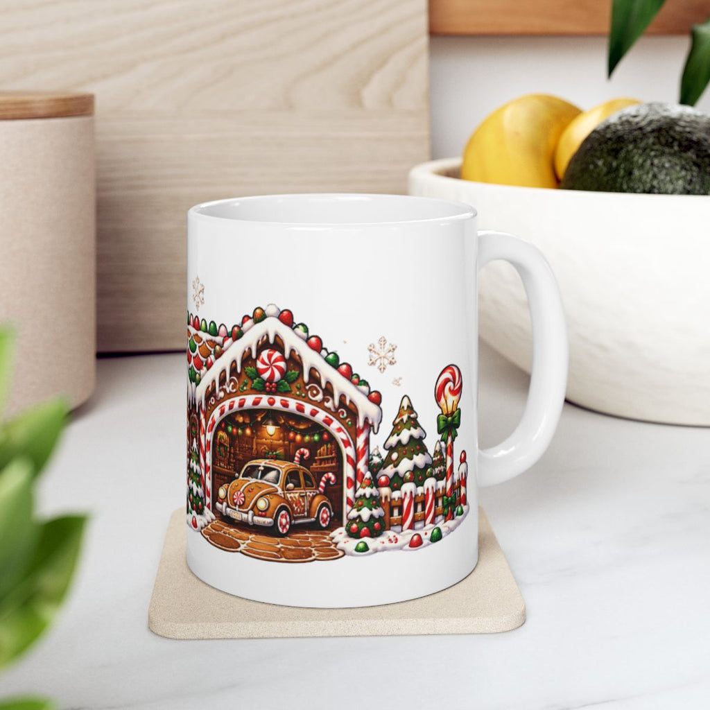 Gingerbread House Mug | Christmas Ceramic Coffee Cup