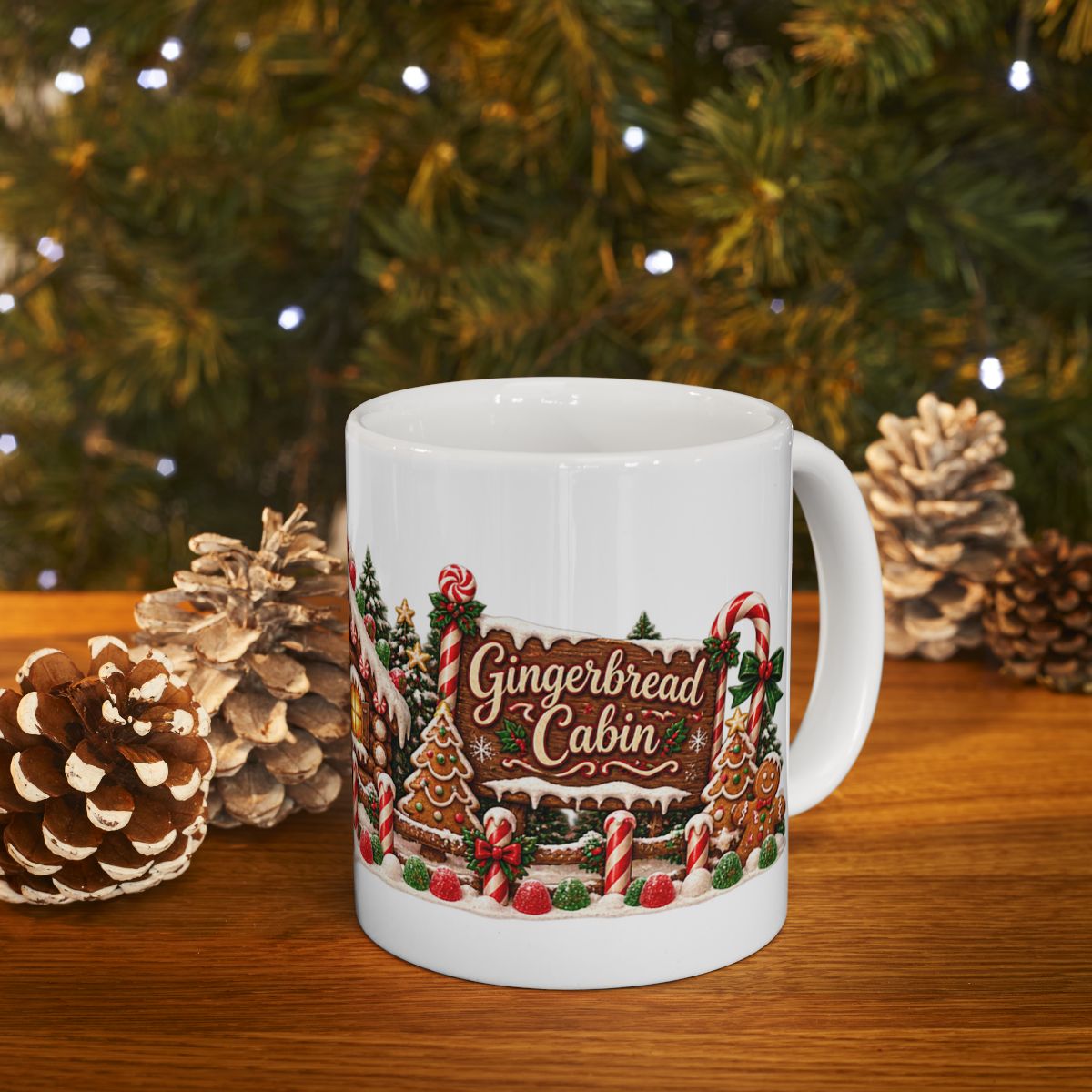Gingerbread House Mug | Christmas Ceramic Mug 11oz 15oz