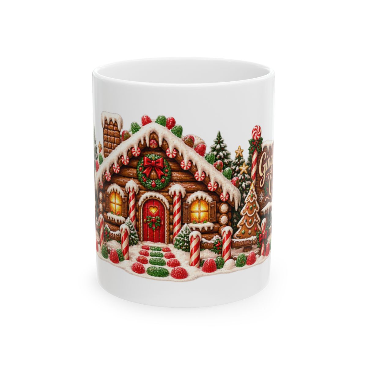 Gingerbread House Mug | Christmas Ceramic Mug 11oz 15oz