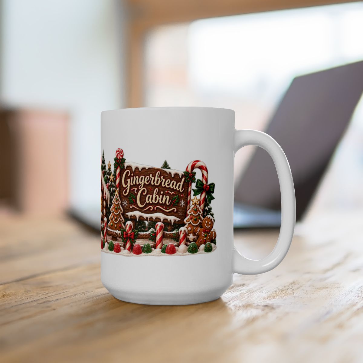 Gingerbread House Mug | Christmas Ceramic Mug 11oz 15oz