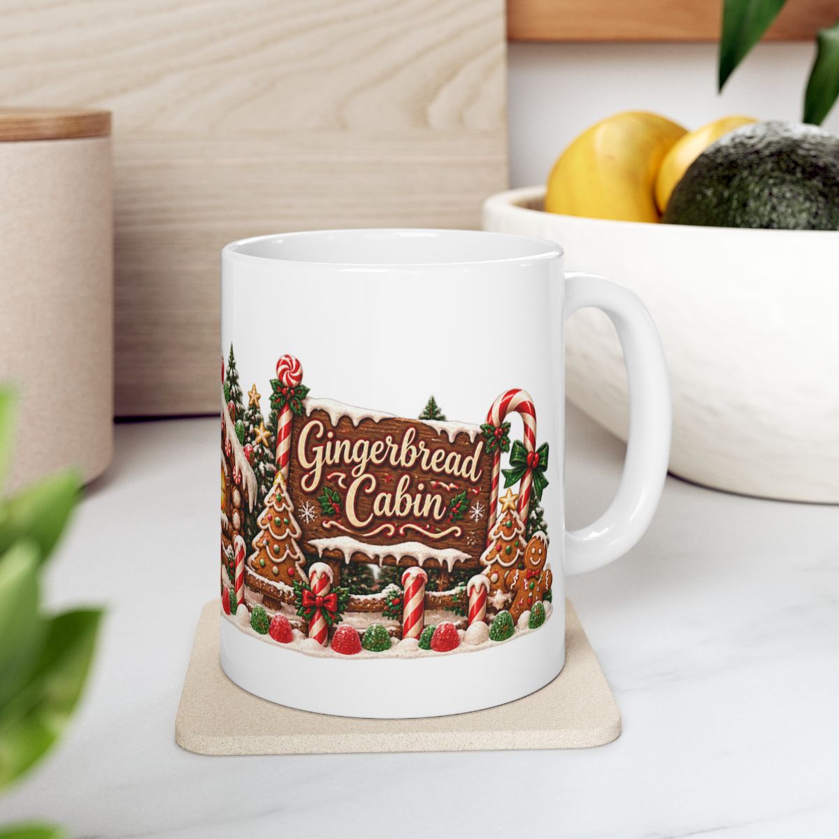 Gingerbread House Mug | Christmas Ceramic Mug 11oz 15oz