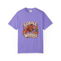 Gobble 'Til You Wobble Thanksgiving Turkey T-shirt | Autumn Pumpkins