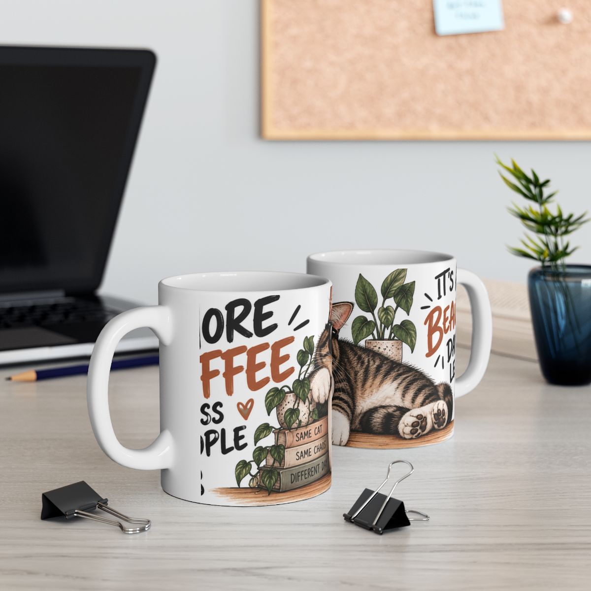 Good Mood (hopefully) Cat Mug | Ceramic Coffee Tea Cup