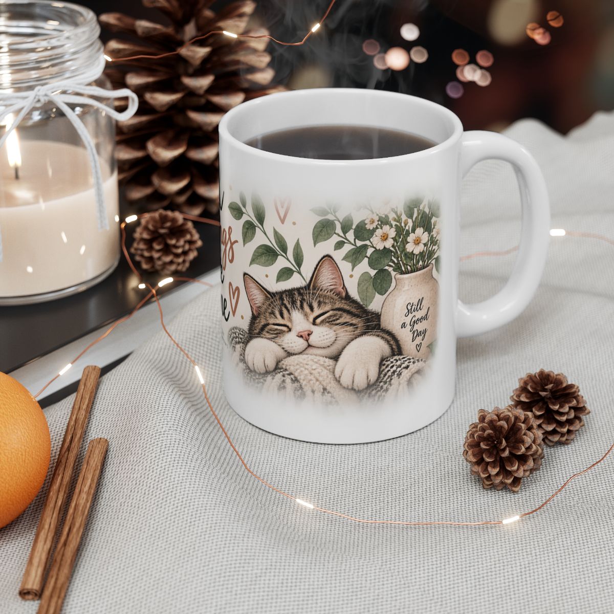 Good Things Take Time mug | Inspirational Quote Ceramic Mug