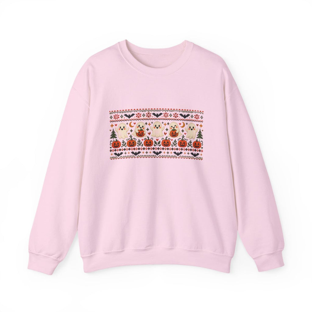 Halloween Pumpkin Pattern Sweatshirt | Cute Spooky Sweater Design
