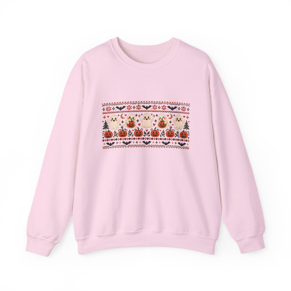Halloween Pumpkin Pattern Sweatshirt | Cute Spooky Sweater Design