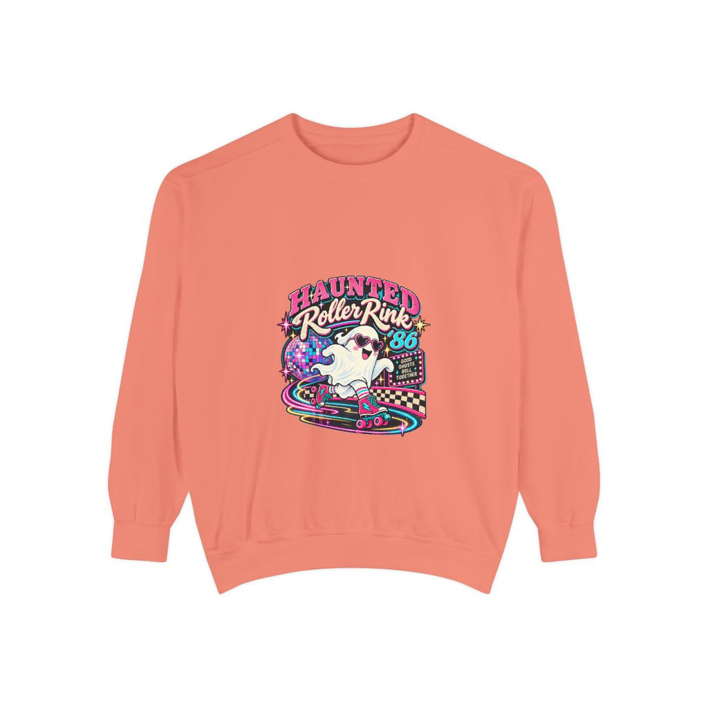 Haunted Roller Rink sweatshirt | Retro ghost roller skate graphic