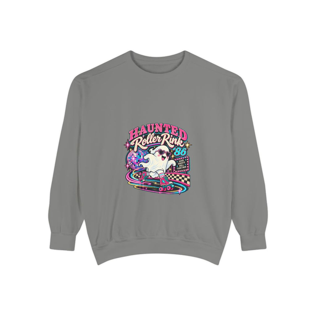 Haunted Roller Rink sweatshirt | Retro ghost roller skate graphic
