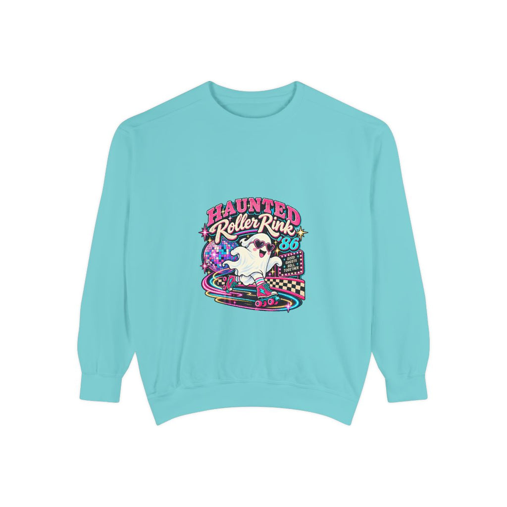 Haunted Roller Rink sweatshirt | Retro ghost roller skate graphic
