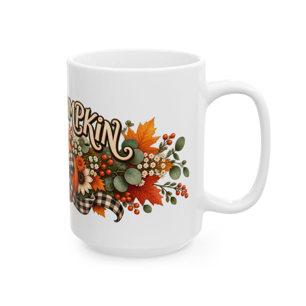 Hello Pumpkin Mug | Fall Floral Autumn Coffee Cup