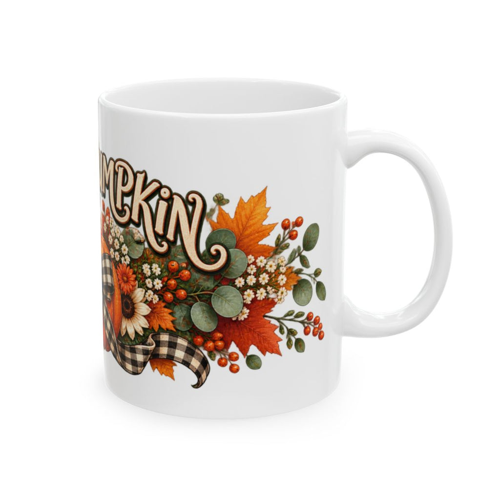 Hello Pumpkin Mug | Fall Floral Autumn Coffee Cup