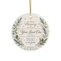In Loving Memory wreath Ceramic Ornament | Memorial Christmas Ornament