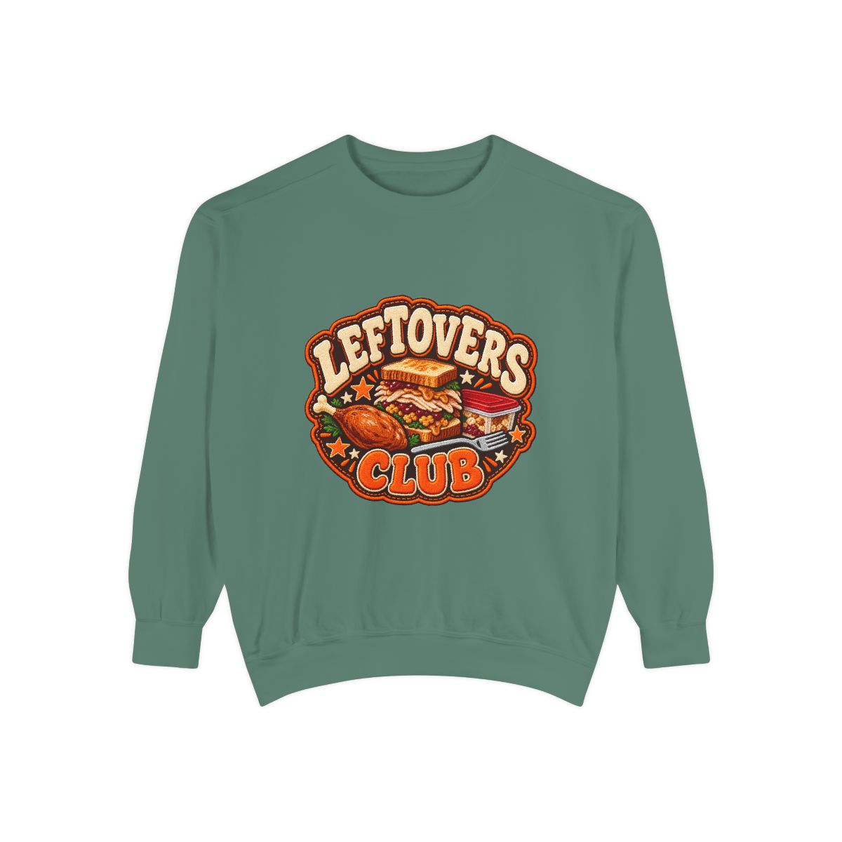 Leftovers Club sweatshirt | Thanksgiving turkey sandwich graphic