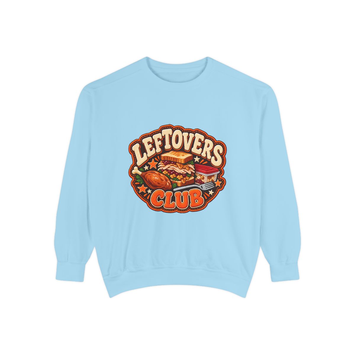 Leftovers Club sweatshirt | Thanksgiving turkey sandwich graphic