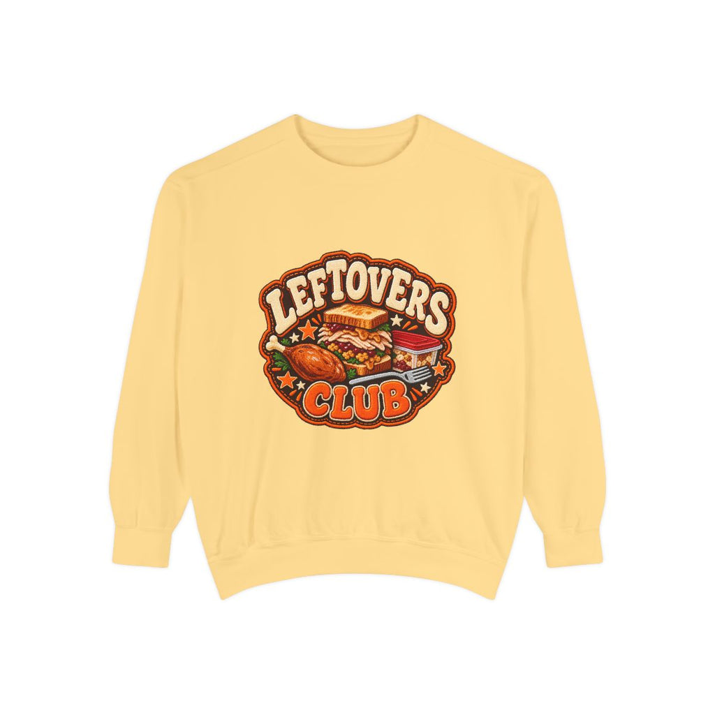 Leftovers Club sweatshirt | Thanksgiving turkey sandwich graphic