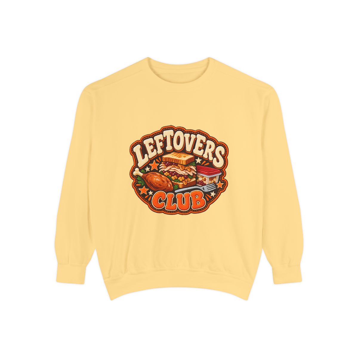 Leftovers Club sweatshirt | Thanksgiving turkey sandwich graphic