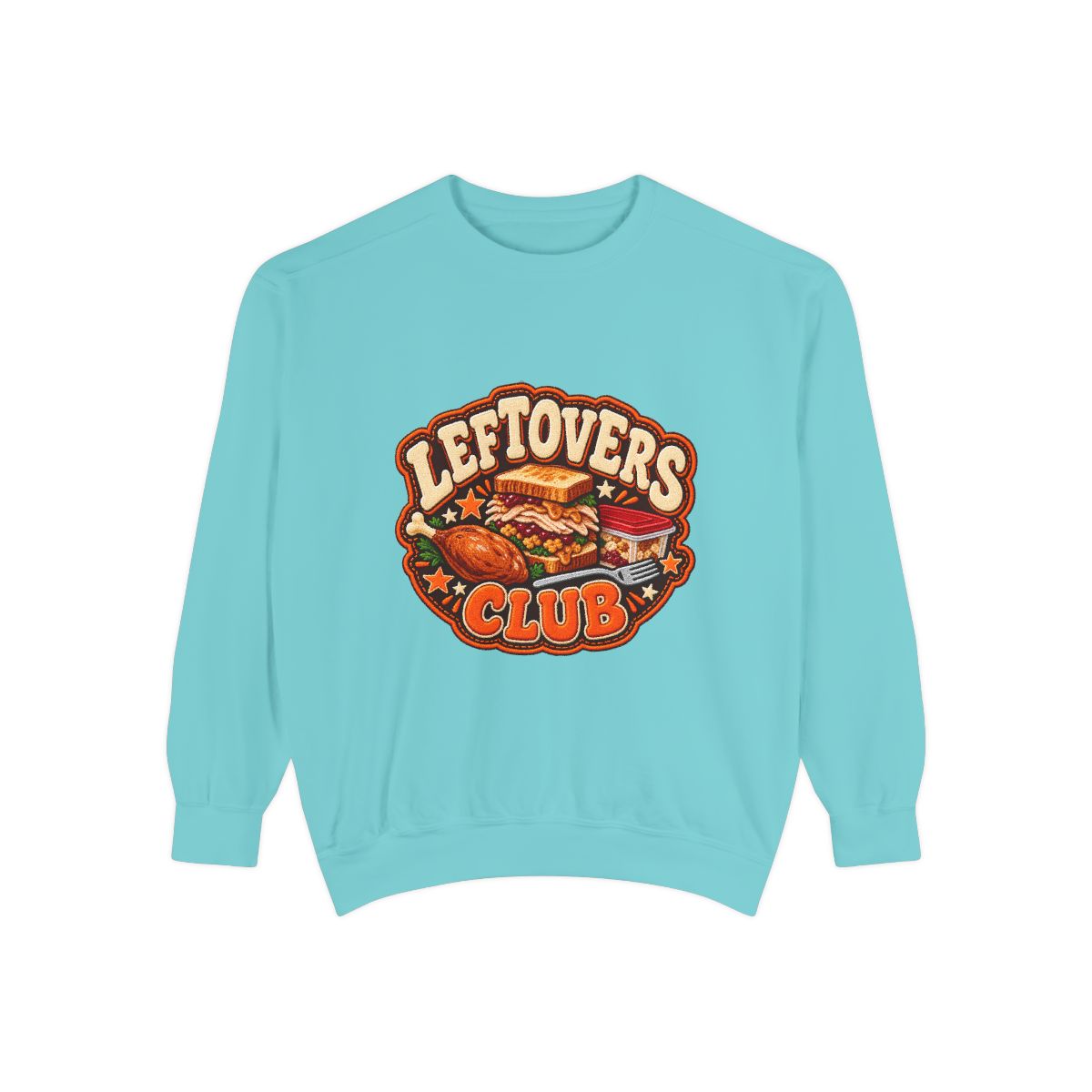 Leftovers Club sweatshirt | Thanksgiving turkey sandwich graphic