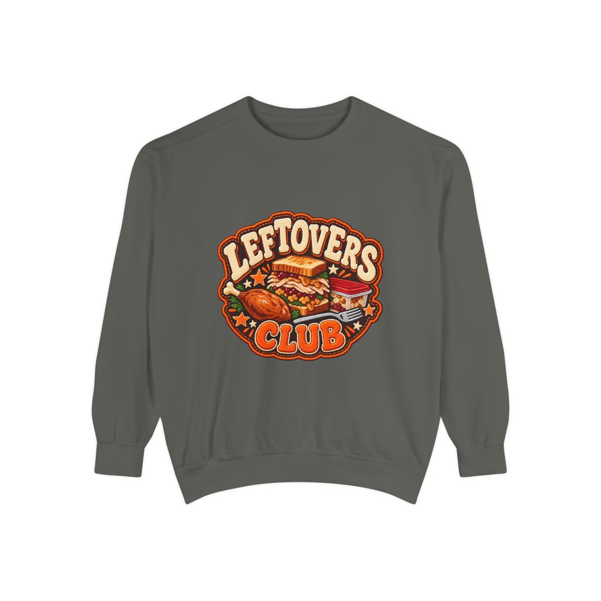 Leftovers Club sweatshirt | Thanksgiving turkey sandwich graphic