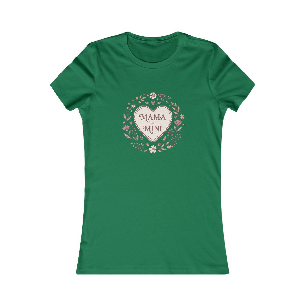 Mama and Mini Heart Wreath Tee | Mother Daughter Matching Shirt