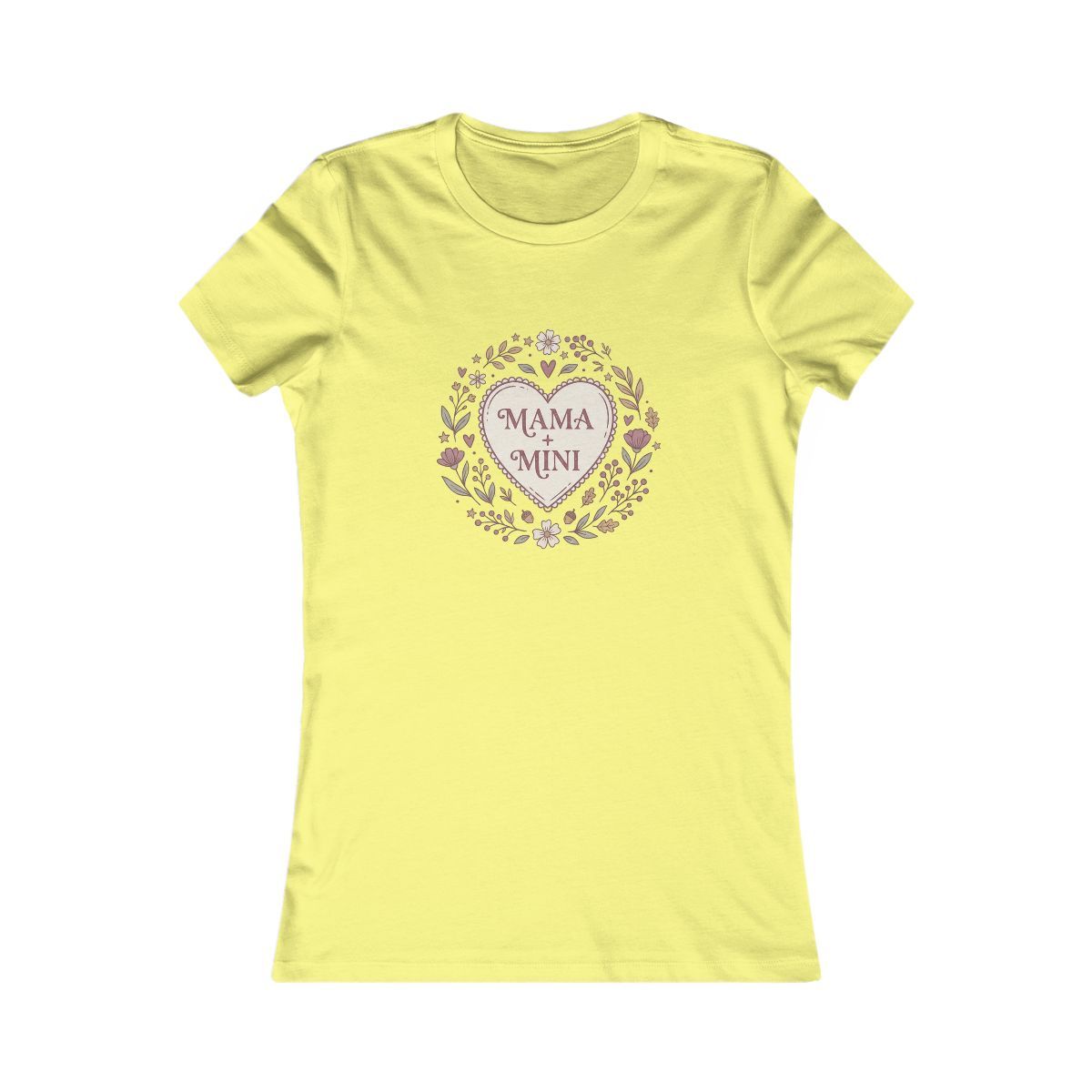 Mama and Mini Heart Wreath Tee | Mother Daughter Matching Shirt