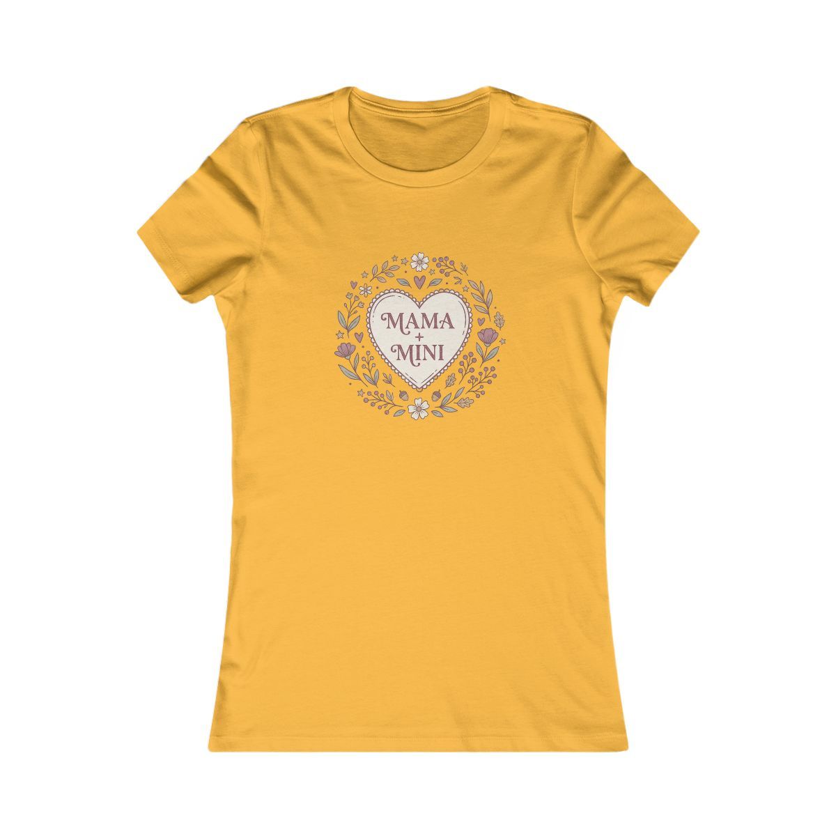 Mama and Mini Heart Wreath Tee | Mother Daughter Matching Shirt