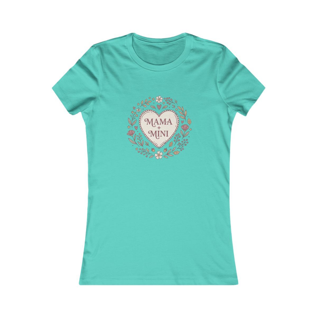 Mama and Mini Heart Wreath Tee | Mother Daughter Matching Shirt