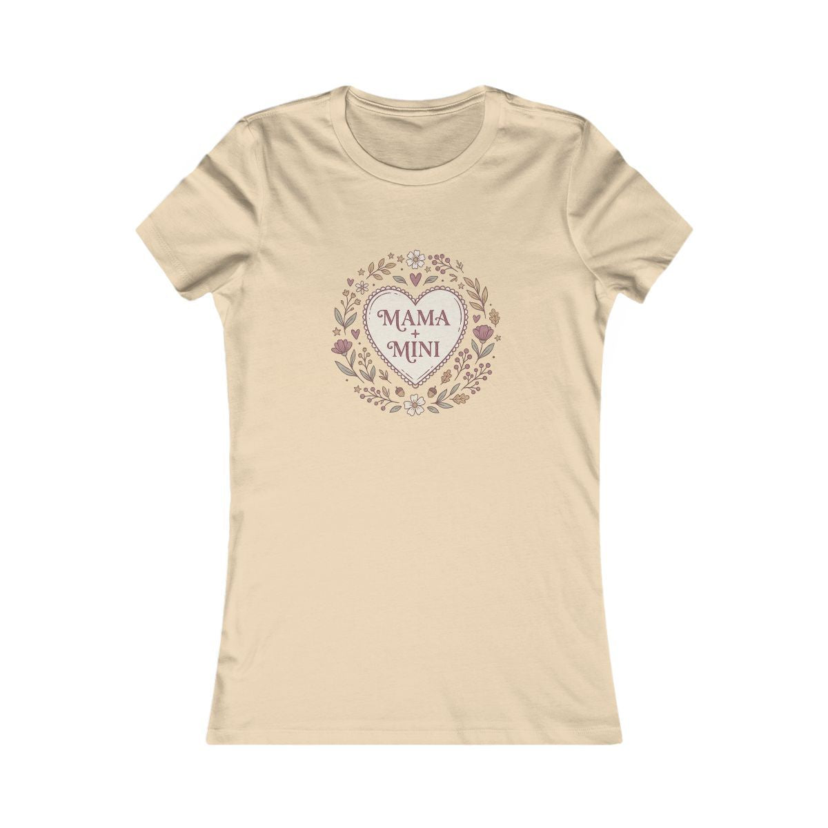 Mama and Mini Heart Wreath Tee | Mother Daughter Matching Shirt