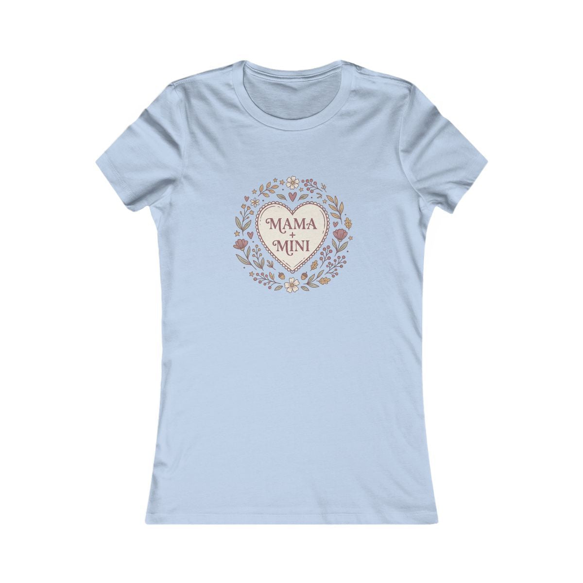 Mama and Mini Heart Wreath Tee | Mother Daughter Matching Shirt