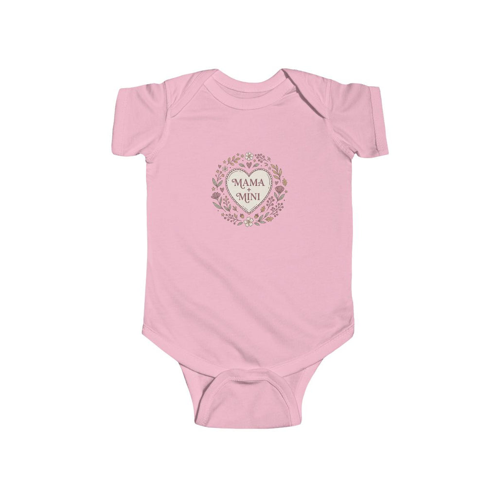 Mama Mini bodysuit | floral wreath baby onesie | newborn infant bodysuit