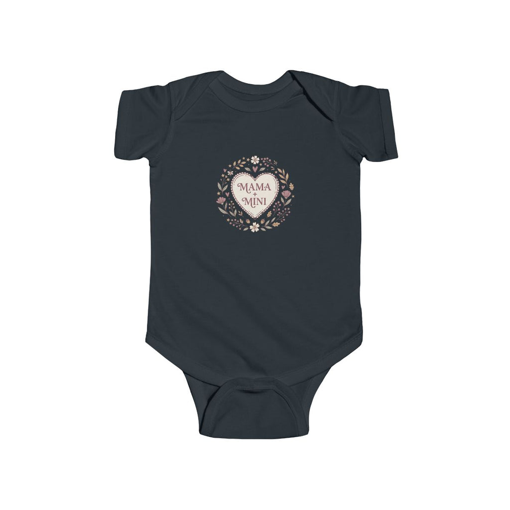 Mama Mini bodysuit | floral wreath baby onesie | newborn infant bodysuit