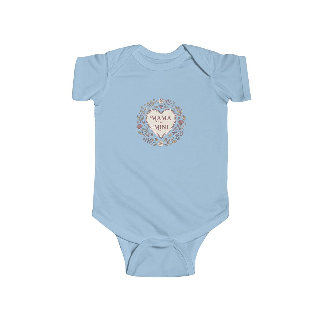 Mama Mini bodysuit | floral wreath baby onesie | newborn infant bodysuit