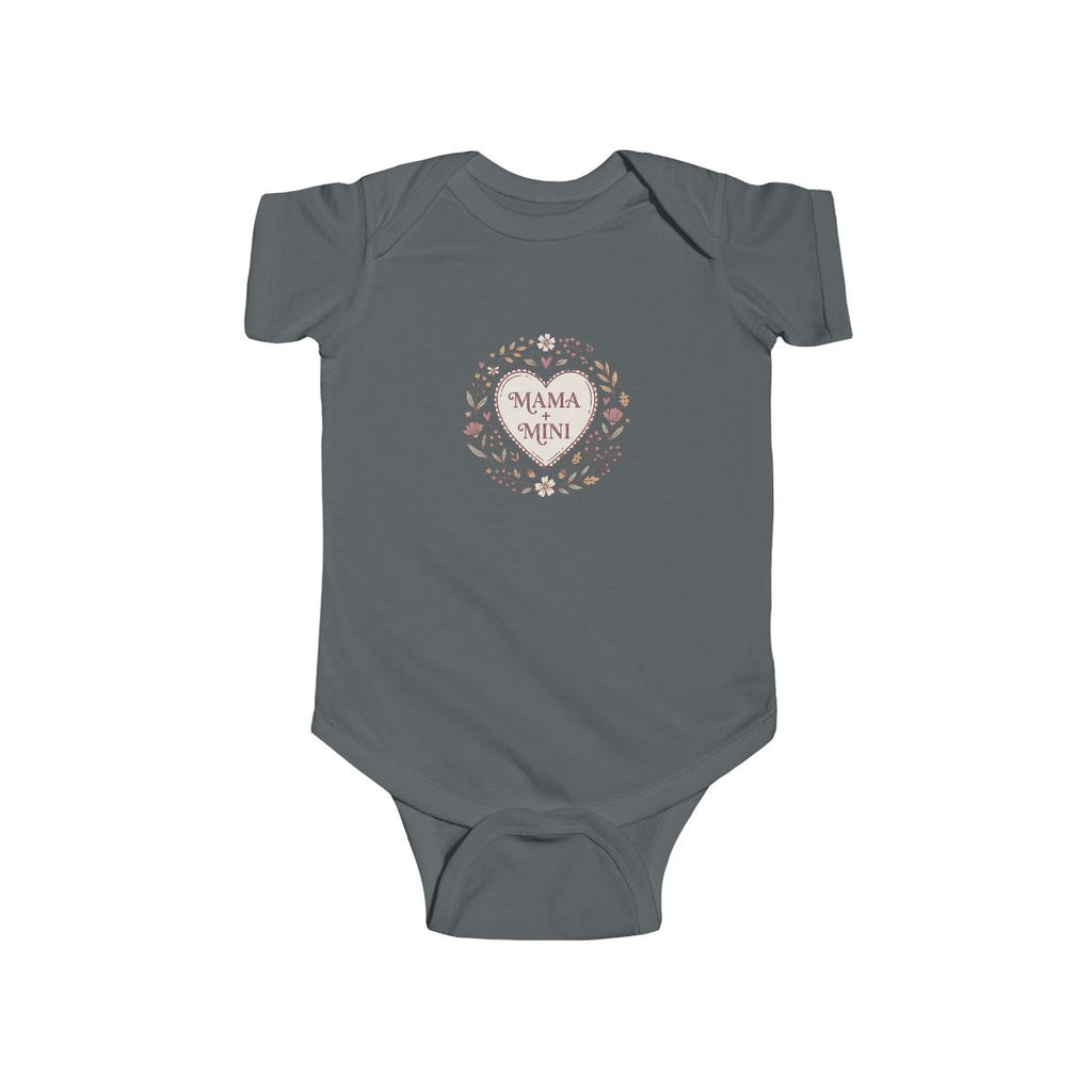 Mama Mini bodysuit | floral wreath baby onesie | newborn infant bodysuit