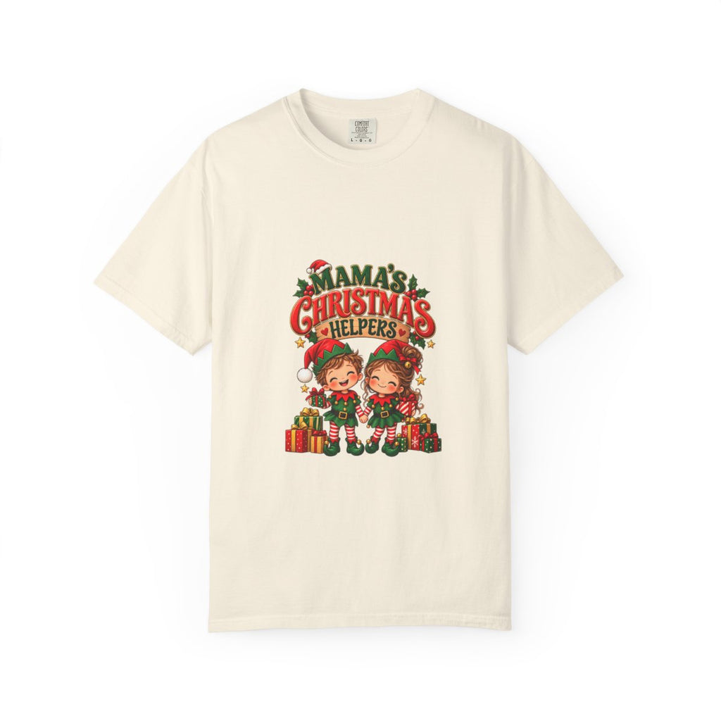 Mama's Christmas Helpers T-shirt | Cute Elf Kids Holiday Design