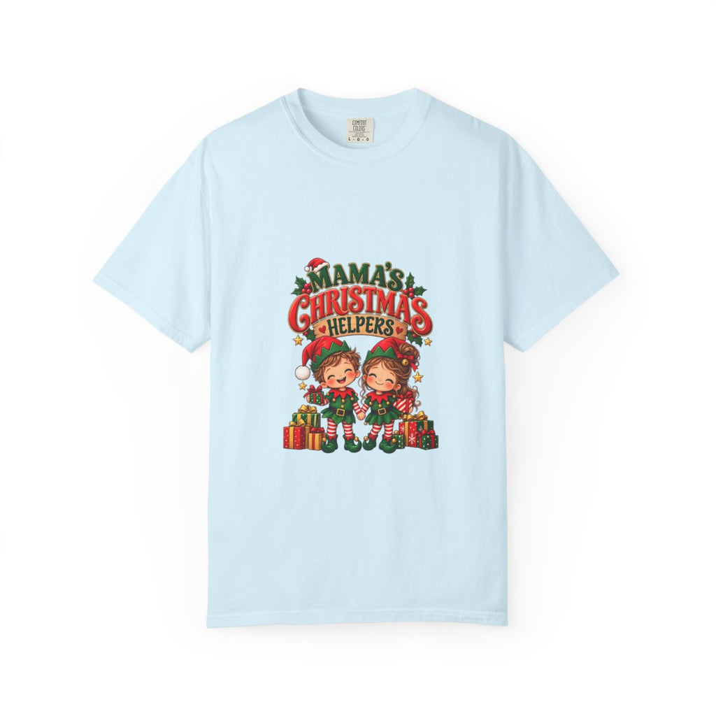 Mama's Christmas Helpers T-shirt | Cute Elf Kids Holiday Design