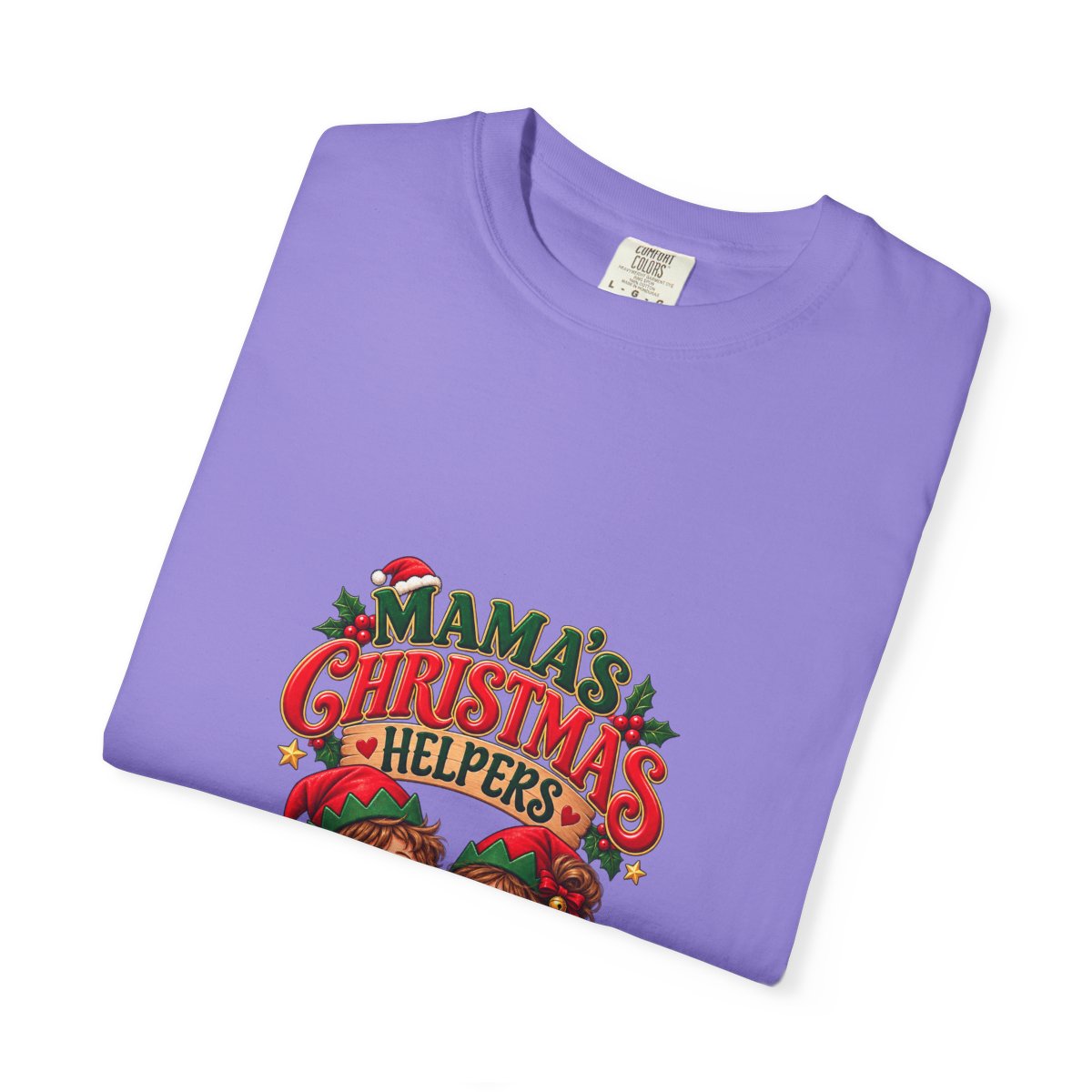 Mama's Christmas Helpers T-shirt | Cute Elf Kids Holiday Design
