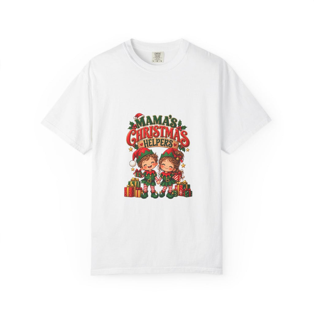 Mama's Christmas Helpers T-shirt | Cute Elf Kids Holiday Design