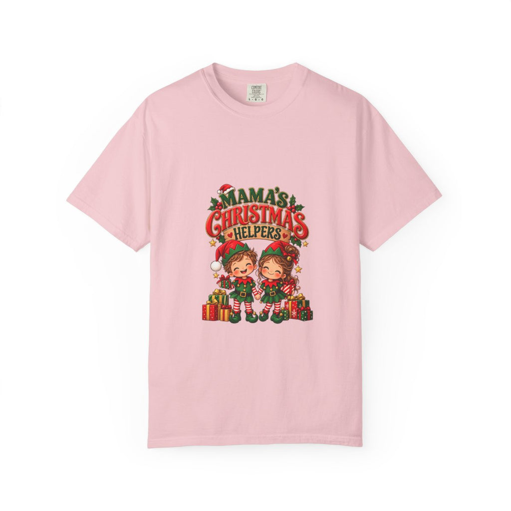 Mama's Christmas Helpers T-shirt | Cute Elf Kids Holiday Design