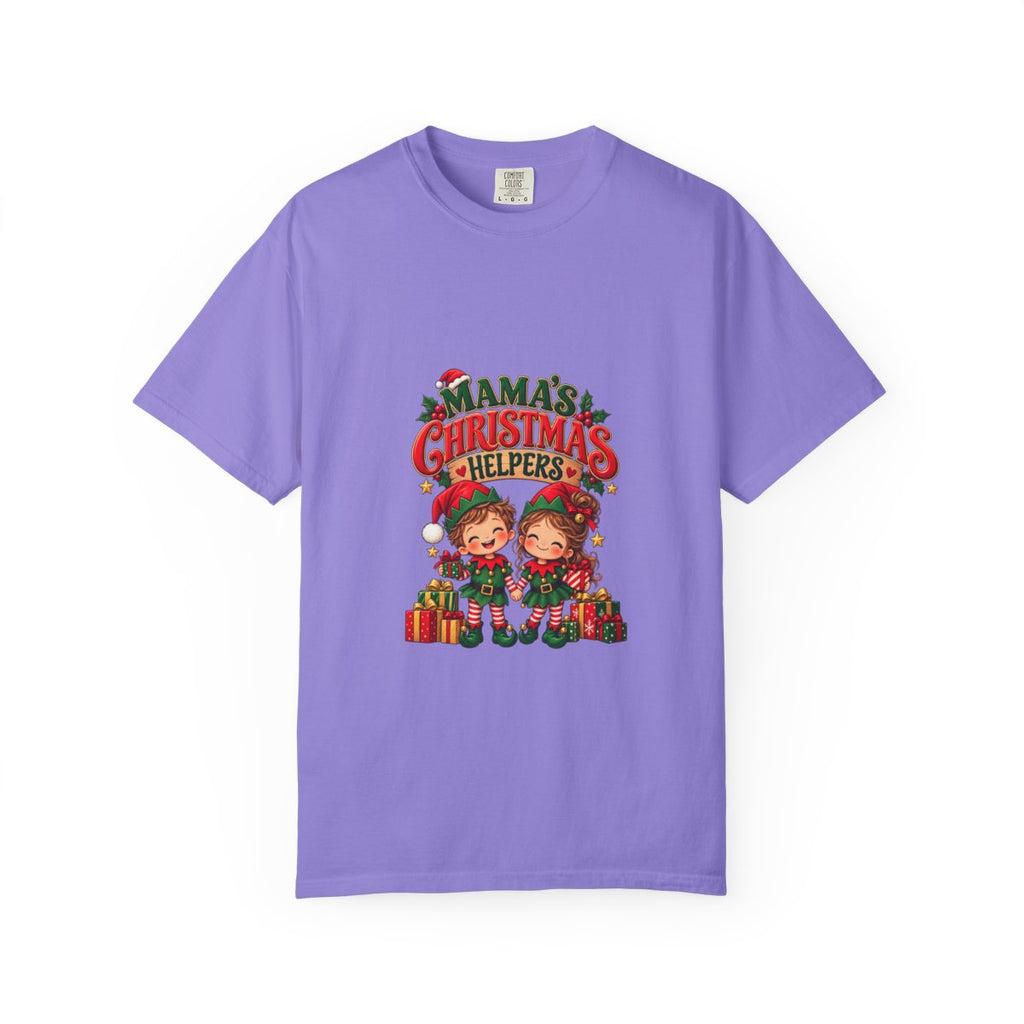 Mama's Christmas Helpers T-shirt | Cute Elf Kids Holiday Design