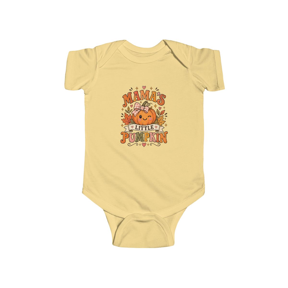 Mama's Little Pumpkin Bodysuit | Fall Pumpkin Baby Onesie