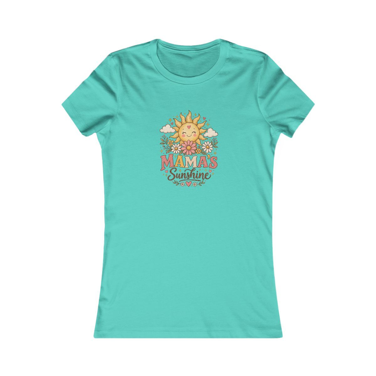 Mama's Sunshine Tee | Retro Sunflower Sun Illustration