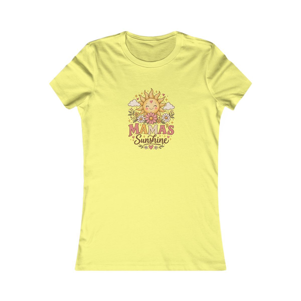 Mama's Sunshine Tee | Retro Sunflower Sun Illustration