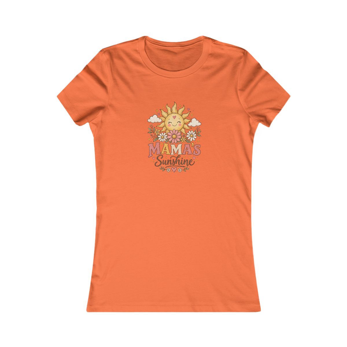 Mama's Sunshine Tee | Retro Sunflower Sun Illustration