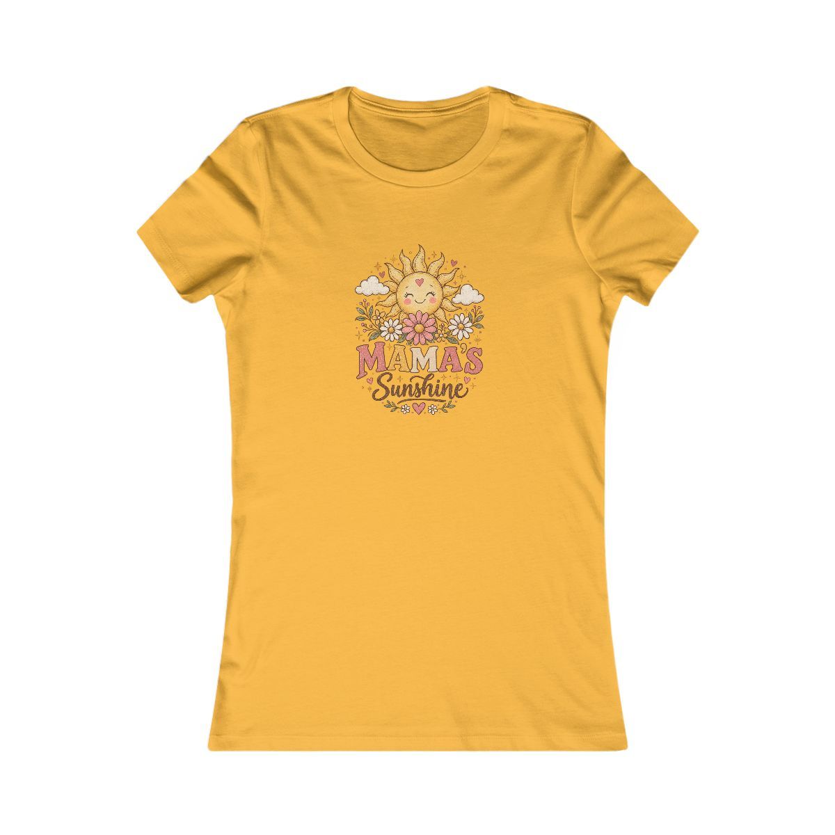 Mama's Sunshine Tee | Retro Sunflower Sun Illustration