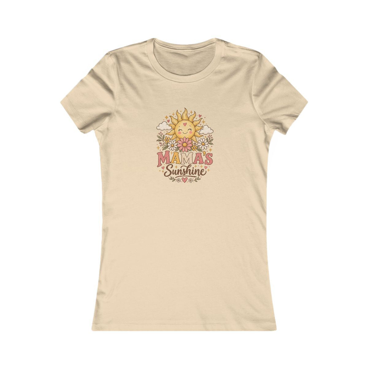 Mama's Sunshine Tee | Retro Sunflower Sun Illustration