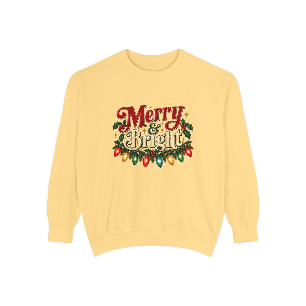 Merry & Bright Christmas Lights Sweatshirt
