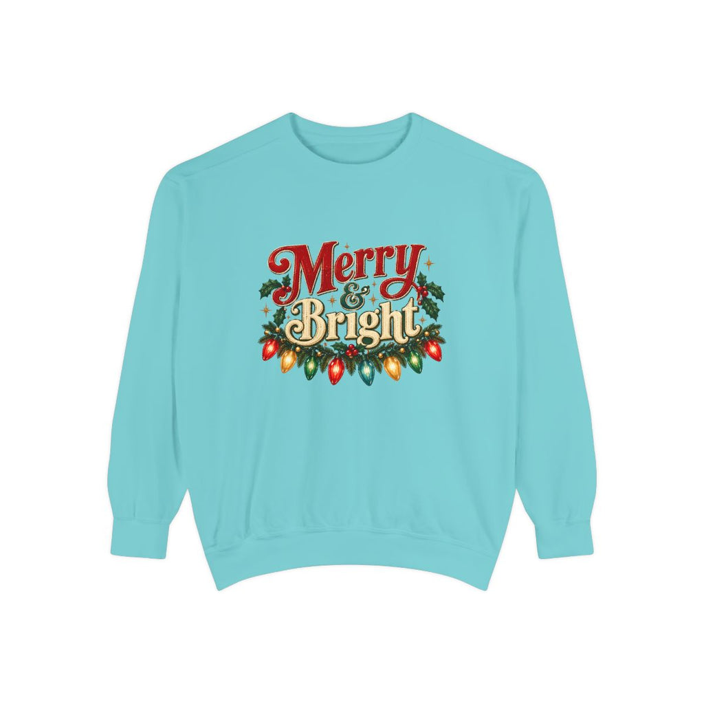 Merry & Bright Christmas Lights Sweatshirt