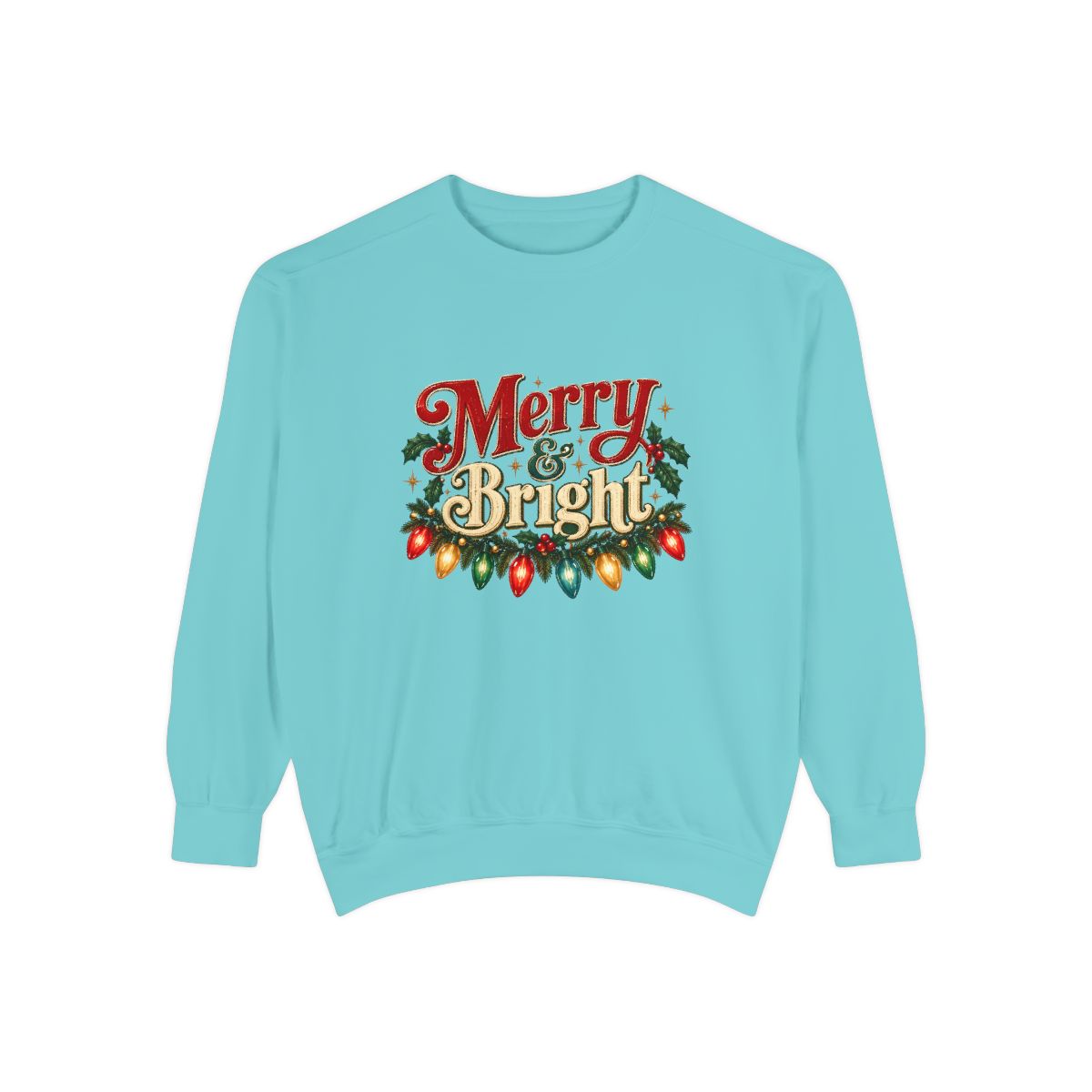 Merry & Bright Christmas Lights Sweatshirt