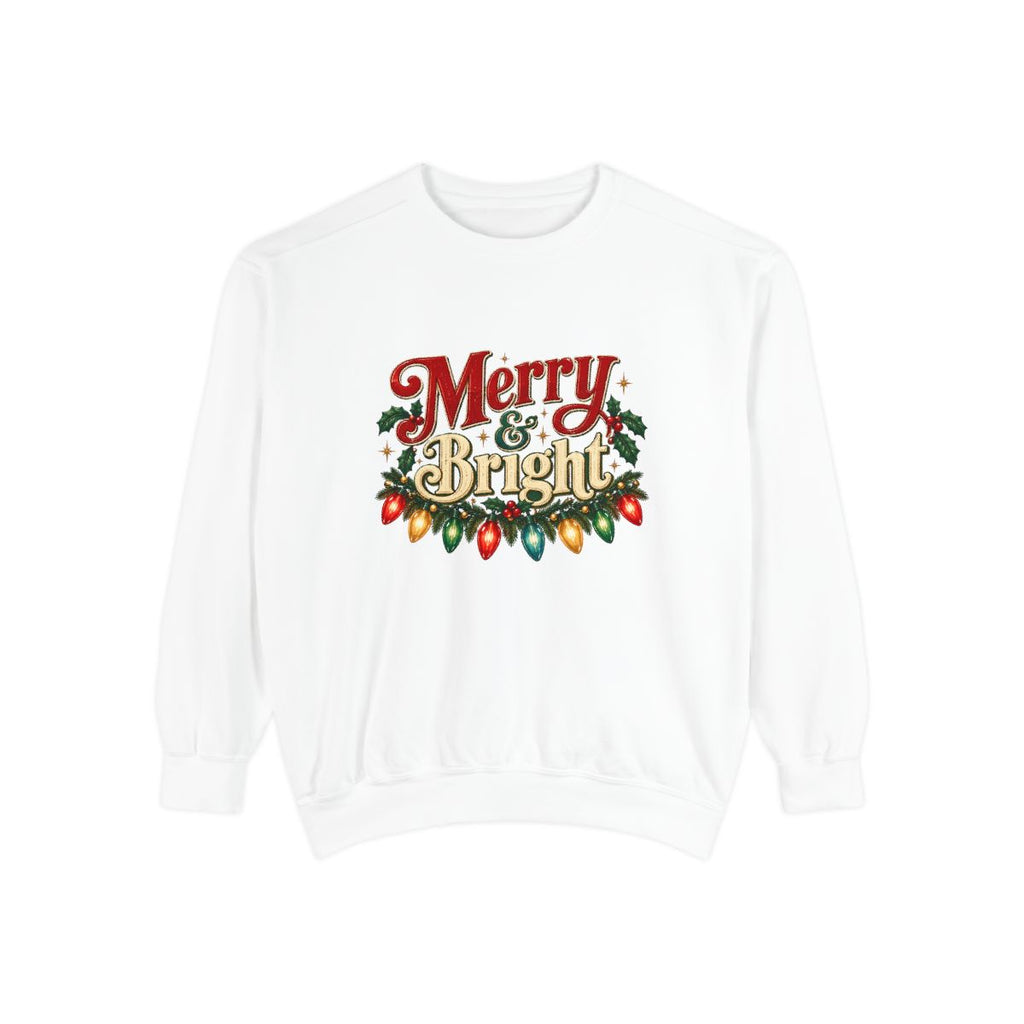 Merry & Bright Christmas Lights Sweatshirt